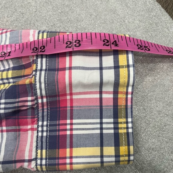 [L]]UNTUCKit Men's Plaid Button Down Shirt - Red, Yellow, Gray - Picture 6 of 7